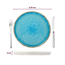 Cosy & Trendy Dinner Plates Laguna Azzurro ø 27 cm - 4 pieces