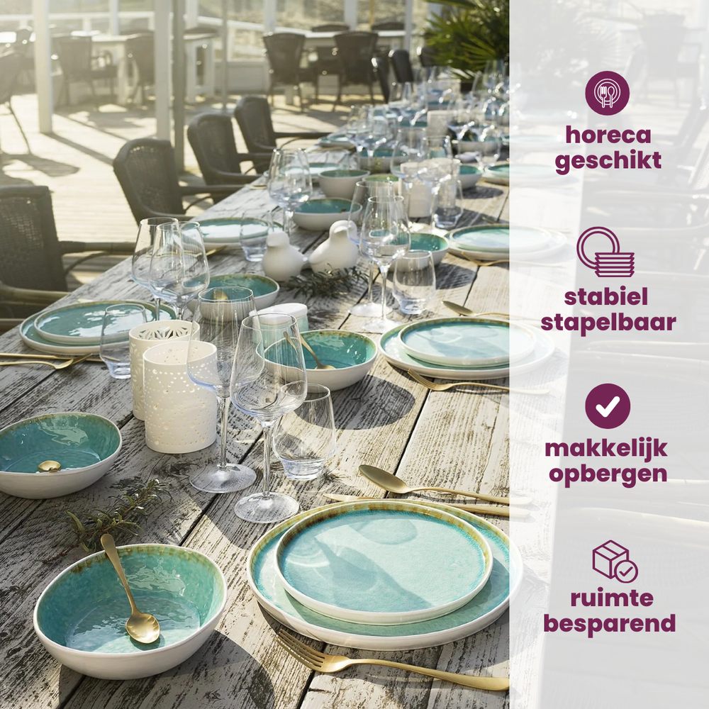 Cosy & Trendy Dinnerware Set Laguna Azzurro 24-piece / 6 people