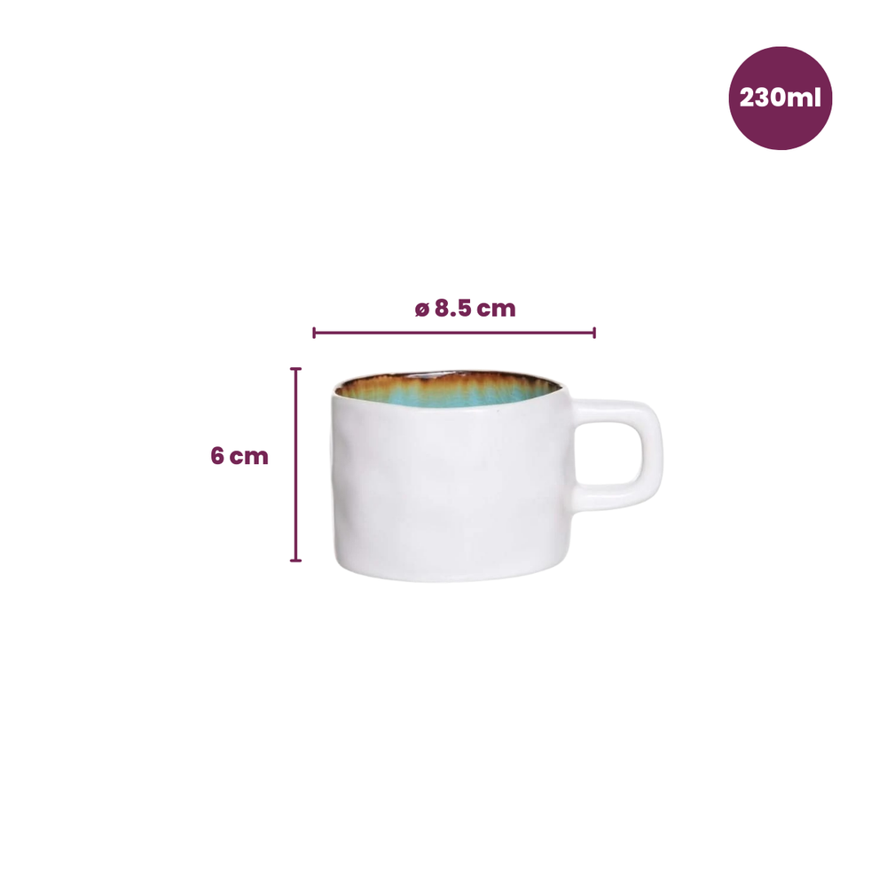 Cosy & Trendy Coffee Cups Laguna Azzurro 230 ml - 4 pieces