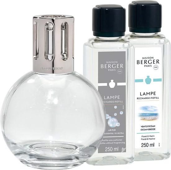 Set de regalo Maison Berger - Quemador de fragancia Essentielle - Redondo - 2 x 250 ml