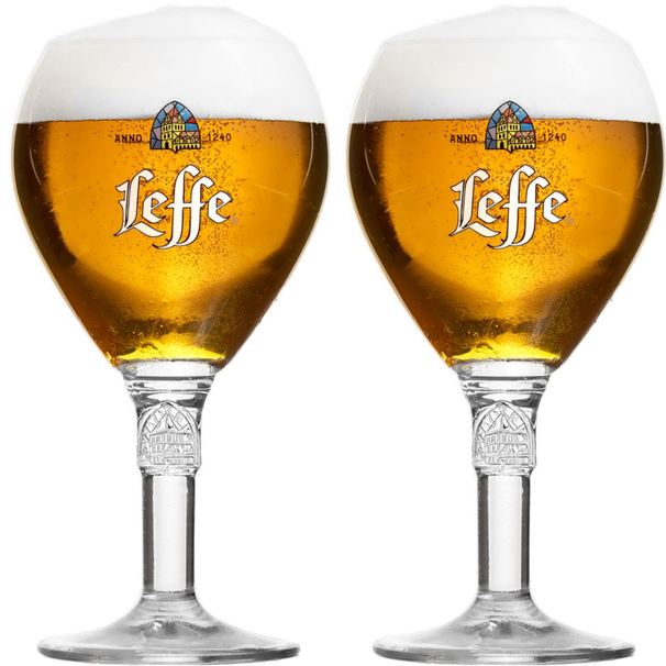 Vasos de cerveza Leffe - 330 ml - 2 piezas