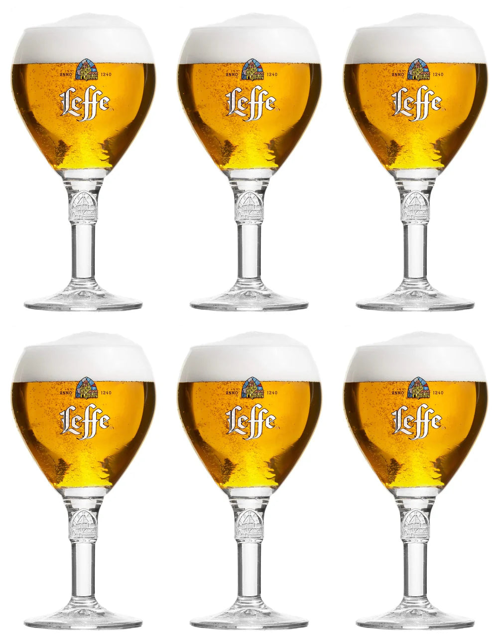 Leffe Beer Glasses 250 ml - 6 Pieces