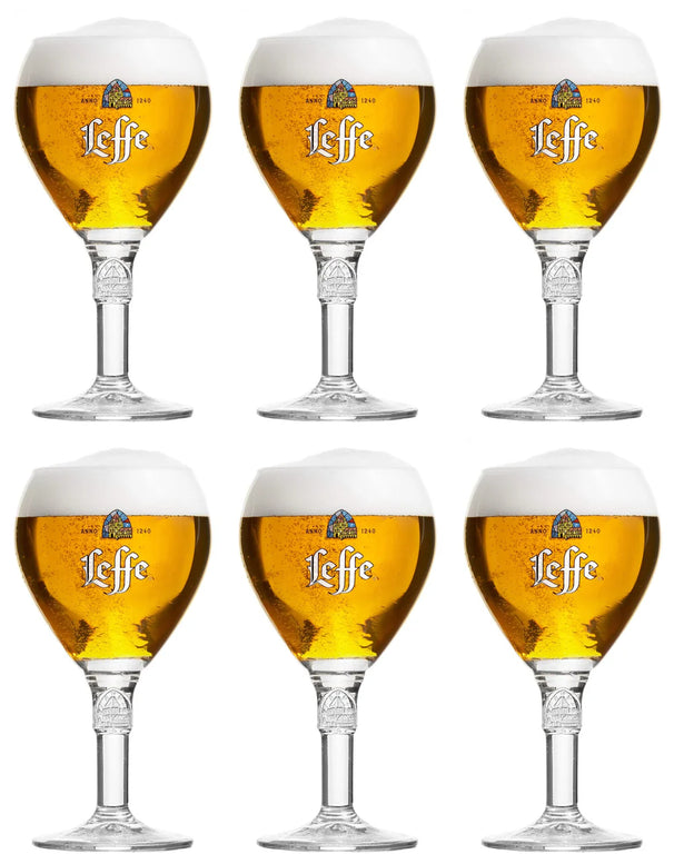 Vasos de cerveza Leffe 250 ml - 6 unidades