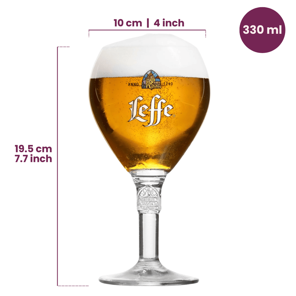 Leffe Beer Glasses 250 ml - 4 Pieces