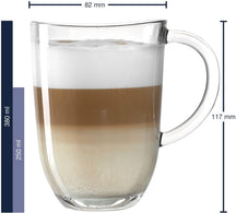 Leonardo Latte Macchiato Glasses Napoli 380 ml + 2 Spoons - Heat Resistant