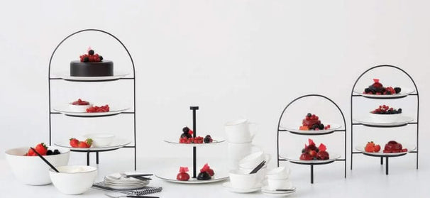 Torre para servir / Etagere ASA Selection A Table - Negro - ø 21 cm - 3 niveles