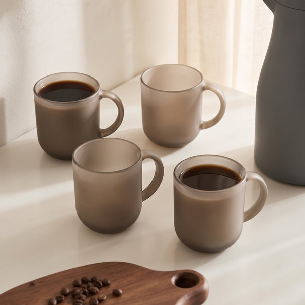 Luminarc Vasos de Café / Té con Asa Moka Delice Avellana - 250 ml - 4 piezas