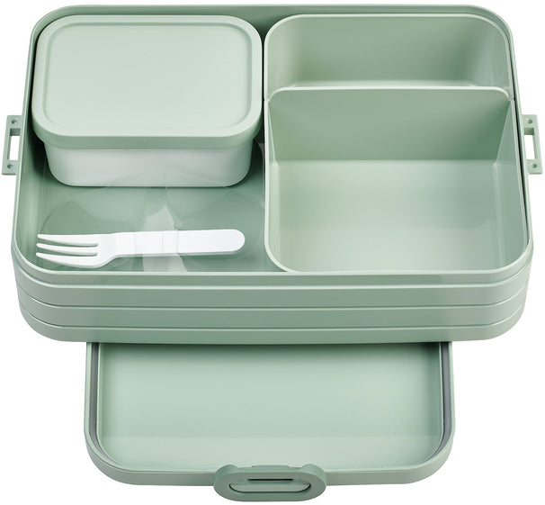 Mepal Caja de Almuerzo / Lunchbox Take a Break Nordic Sage Large - con 2 Bentobakjes