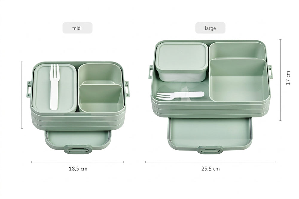 Mepal Lunchbox Take a Break Large Nordic Sage - with 2 Bento Boxes
