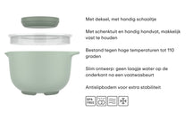 Mepal Mixing Bowl Set Chef It Nordic Sage 2-piece - Mixing Bowl with Lid 3 liters + Spatula