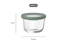 Mepal Tarro de Cristal Cirqula Nordic Sage Redondo - 1 litro