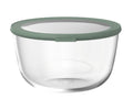 Mepal Glass Food Storage Container Cirqula Nordic Sage Round - 3 liters