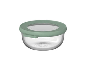 Mepal Tarro de Cristal Cirqula Nordic Sage Redondo - 350 ml