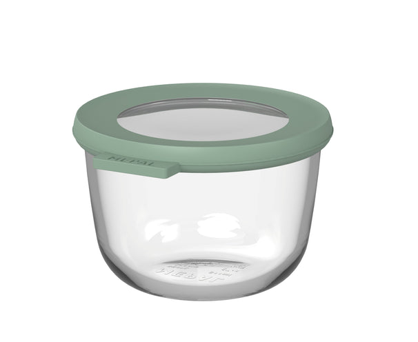 Mepal Tarro de Cristal Cirqula Nordic Sage Redondo - 500 ml
