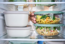 Mepal Glass Food Storage Container Cirqula Nordic Sage Round - 3 liters