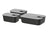 Mepal Food Storage Containers EasyClip Nordic Black 3-piece - 2x 700 ml + 1.5 liter
