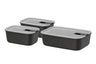 Mepal Food Storage Containers EasyClip Nordic Black 3-piece - 2x 700 ml + 1.5 liter