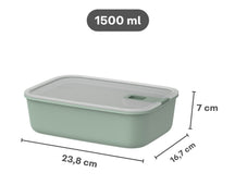 Mepal Food Storage Containers EasyClip Nordic Black 3-piece - 2x 700 ml + 1.5 liter