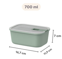 Mepal Food Storage Containers EasyClip Nordic Black 3-piece - 2x 700 ml + 1.5 liter