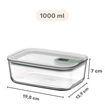 Mepal Glass Food Storage Container EasyClip Nordic Sage - 1 liter