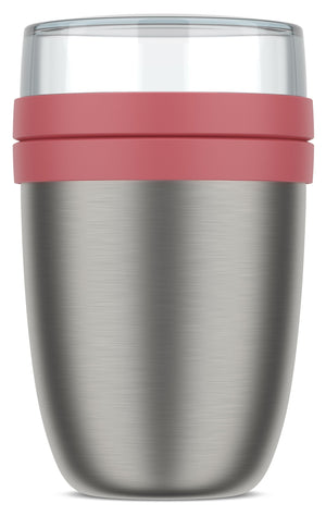 Mepal Thermos Yogurtera / Lunchpot Ellipse Vivid Mauve - 500 ml + 200 ml