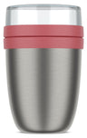 Mepal Thermos Yoghurt Cup / Lunch Pot Ellipse Vivid Mauve - 500 ml + 200 ml