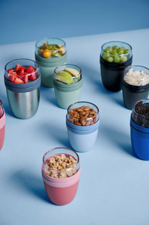 Mepal Yoghurt Cup / Lunch Pot Ellipse Vivid Mauve - 500 ml + 200 ml