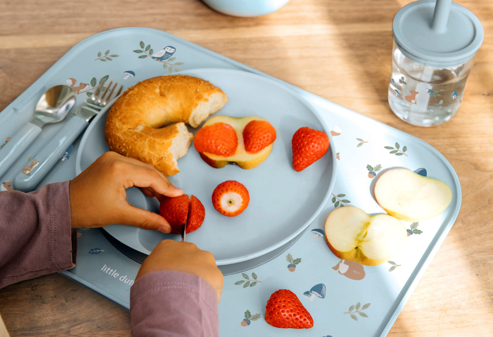 Mepal Children's Dinnerware Set Mio Forest Friends 6-Piece - With cutlery, plate, bowl and glass