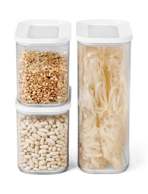 Mepal Storage Jars Set Modula White 3-piece