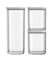 Mepal Storage Jars Set Modula White 3-piece