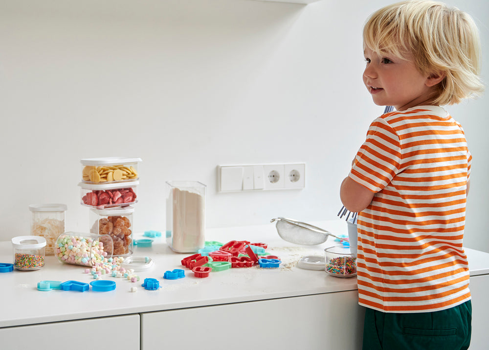 Mepal Storage Jars Set Modula White 3-piece