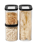 Mepal Modula Storage Jars Set Black 3-Piece