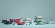 Mepal Dinnerware Set Silueta Nordic White 8-piece / 2 persons - 2 plates, 2 deep plates, 2 bowls and 2 cups