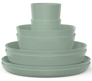 Mepal Dinnerware Set Silueta Nordic Sage 8-piece / 2 persons - 2 plates, 2 deep plates, 2 bowls and 2 cups