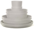 Mepal Dinnerware Set Silueta Nordic White 8-piece / 2 persons - 2 plates, 2 deep plates, 2 bowls and 2 cups