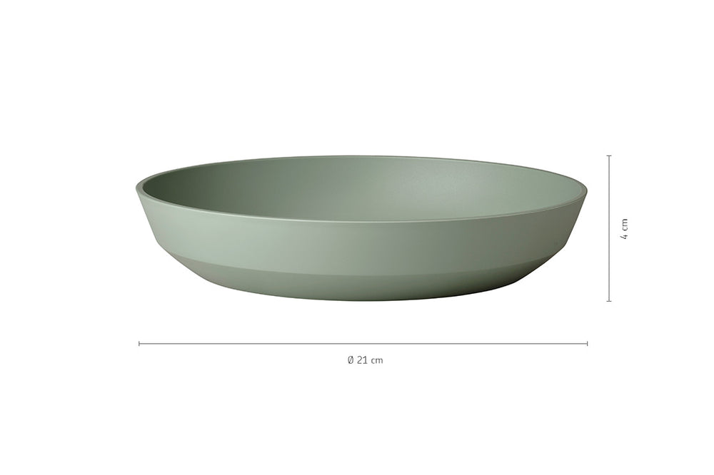 Mepal Dinnerware Set Silueta Nordic White 8-piece / 2 persons - 2 plates, 2 deep plates, 2 bowls and 2 cups