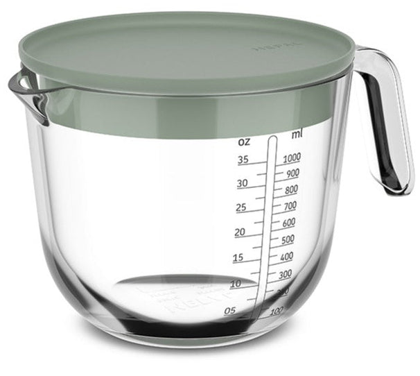 Mepal Jarra Medidora de Vidrio Chef It Nordic Sage - con Tapa - 1 litro