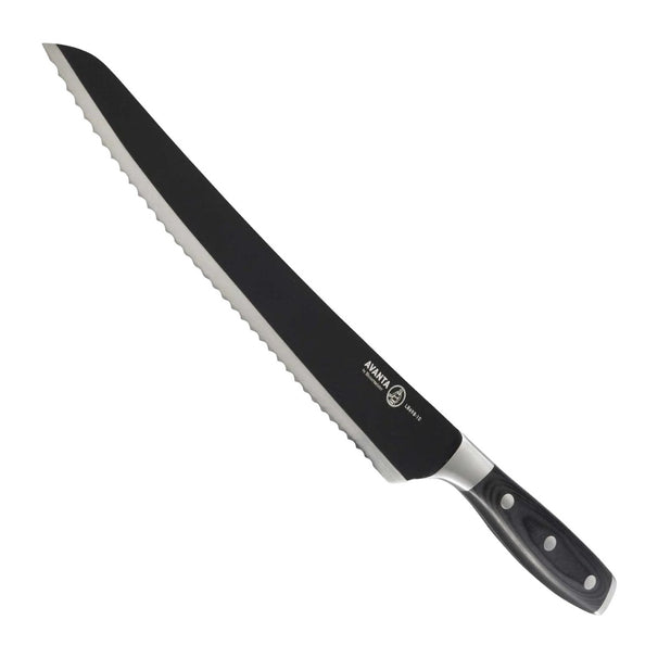 Messermeister Serrated Brisket Knife / Carving Knife Avanta BBQ 25 cm - Black Titanium Blade