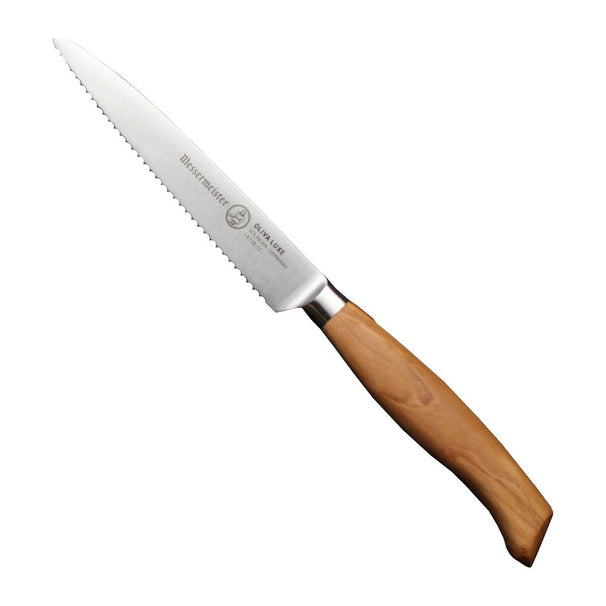 Messermeister Serrated Tomato Knife Oliva Luxe Olive Wood 13 cm