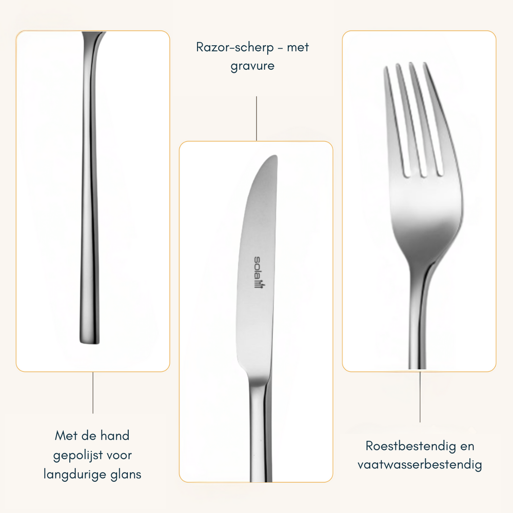 Sola Cutlery set Montreux - 50 pieces / 6 persons