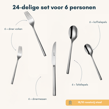 Sola Cutlery set Montreux - 24 pieces / 6 persons