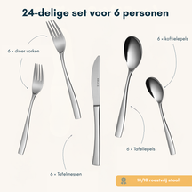 Sola Cutlery set Lotus - 24 pieces / 6 persons