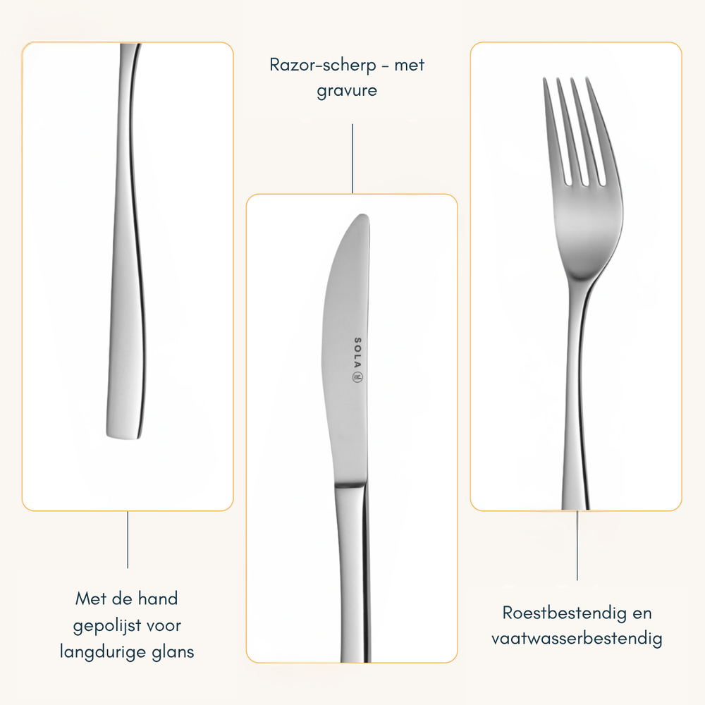 Sola Cutlery set Lotus - 24 pieces / 6 persons