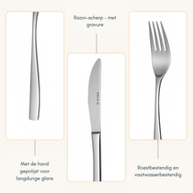 Sola Cutlery set Lotus - 24 pieces / 6 persons
