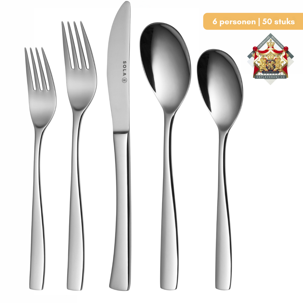 Sola Cutlery set Lotus - 50 pieces / 6 persons