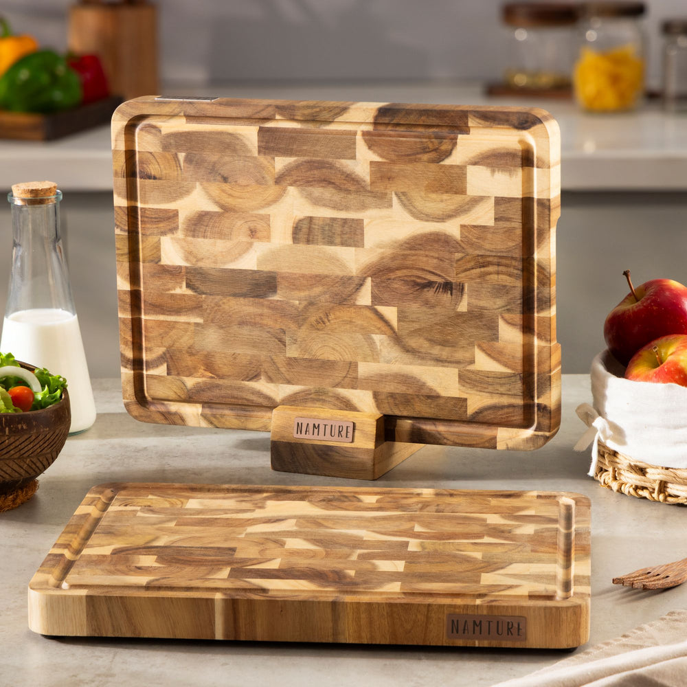 Namture Acacia Cutting Board L - 33 x 24 cm - Wooden Prep & Serving Board