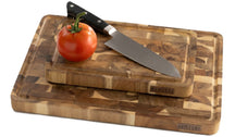 Namture Cutting Board Set Acacia End Grain 2-piece - M & XL - Wooden Cutting and Preparation Boards