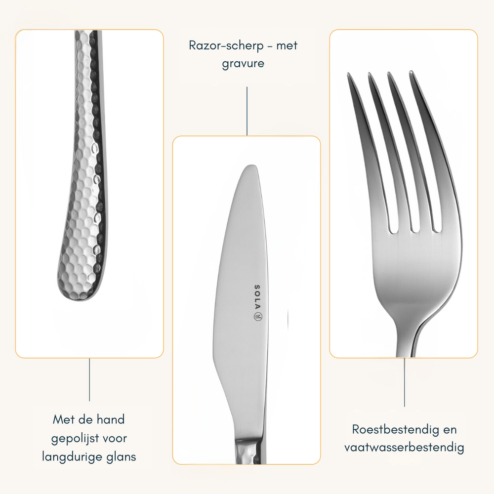 Sola Cutlery set Lima - 50 pieces / 6 persons
