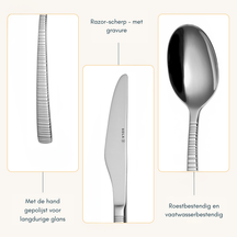 Sola Cutlery Set Bali - 18/10 Stainless Steel - 100 pieces / 12 people