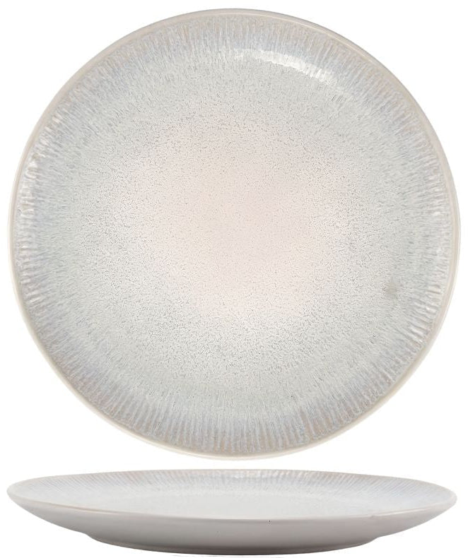 Cookinglife Dinnerware Set Nola Beige Reactive Glaze 18-Piece / 6 Persons - 6 Dinner Plates, 6 Breakfast Plates and 6 Bowls